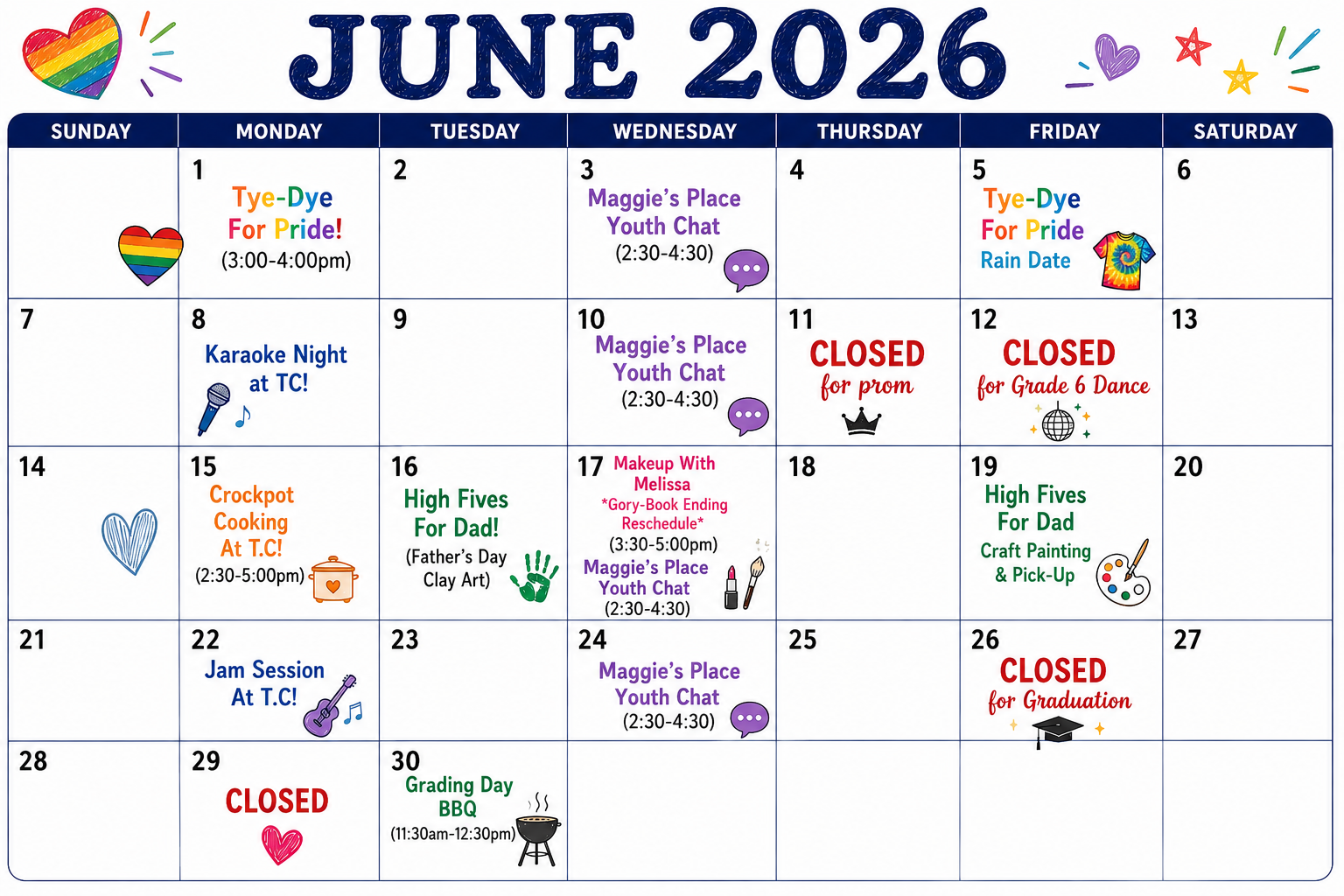 June 2026 TC Calender