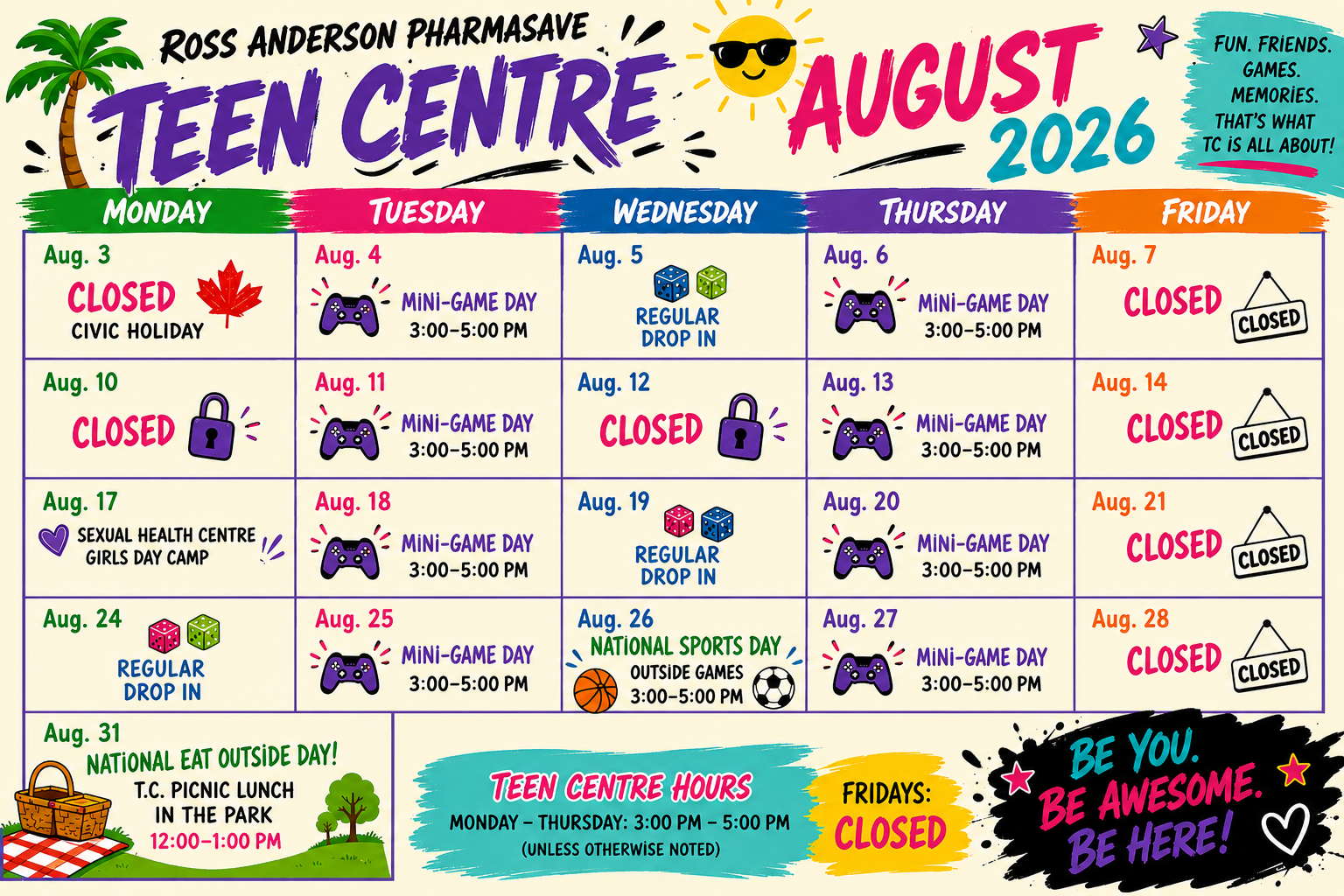 TC Calender August 2026