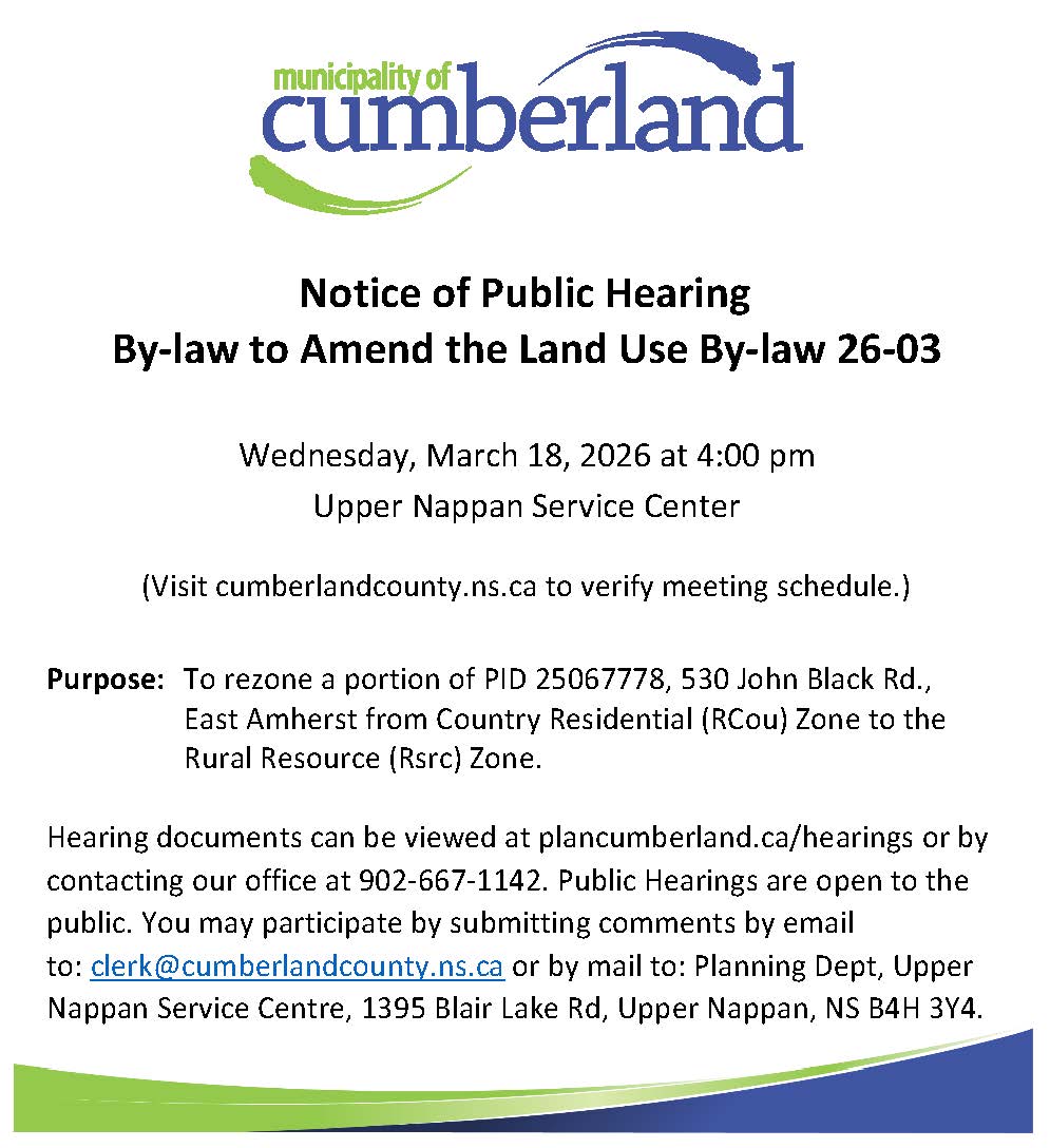 Notice of Public Hearing   By law 26 03   Mar 2026 002