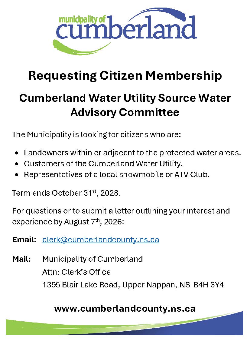 Water Utility Source Committee Citizen Rep Ad July 2026