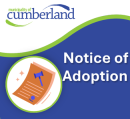 Notice of Adoption - By-law to Amend the Land Use By-law 26-08 and Development Agreement for James/Dominion St., Parrsboro